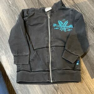 Blanc de Blanc zip up hoodie